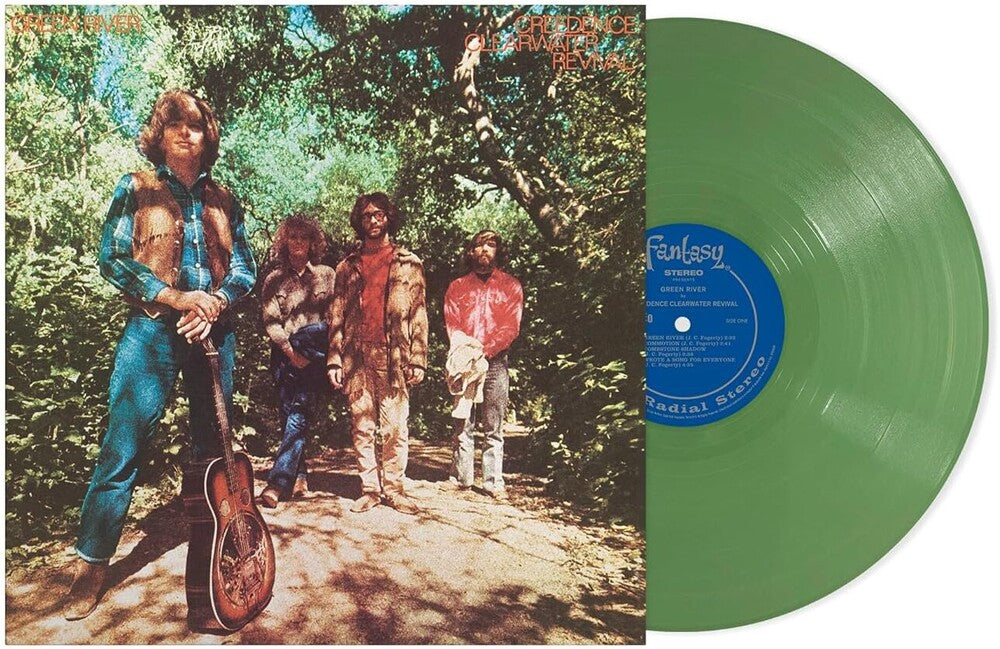 the album cover for Creedence Clearwater Revival - Green River (Remastered 2025) -  [opaque olive green vinyl]