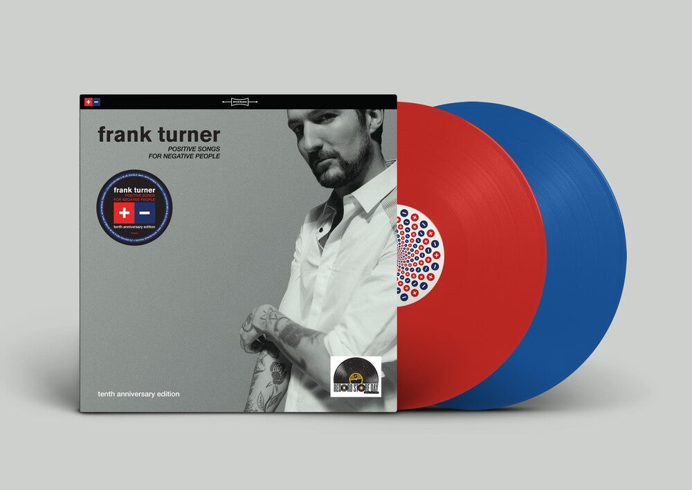 the album cover for Frank Turner - Positive Songs For Negative People (Blue) [Colored Vinyl]