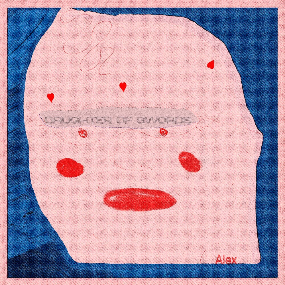 the album cover for Daughter of Swords - Alex