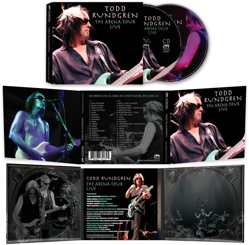 the album cover for Todd Rundgren - The Arena Tour Live [CD + DVD]