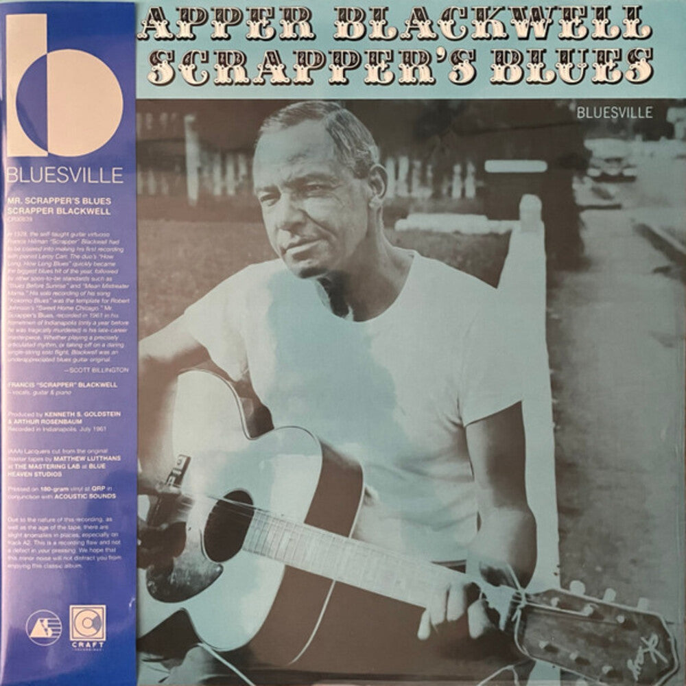 the album cover for Scrapper Blackwell - Mr. Scrapper's Blues (Bluesville Acoustic Sound Series) -  [180g LP]