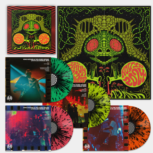 the album cover for King Gizzard & The Lizard Wizard - King Gizzard - Live In Los Angeles '24 (Box)