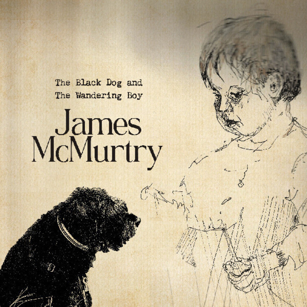 the album cover for James McMurtry - The Black Dog and The Wandering Boy [Indie Exclusive Autographed CD]