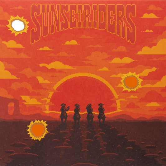 the album cover for Konami Kukeiha Club (10in) (Colv) (Org) - Sunset Riders - O.S.T (10in) [Colored Vinyl] (Org)