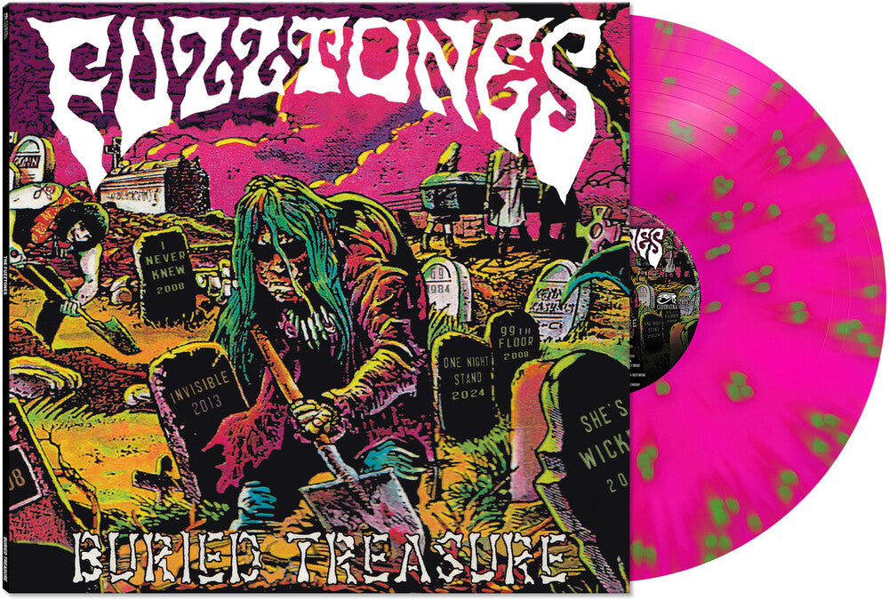 the album cover for The Fuzztones - Buried Treasure -  [Green/Pink Splatter LP]