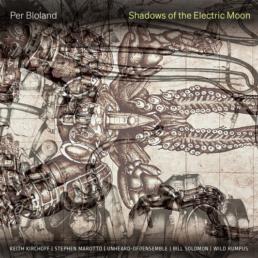 the album cover for Kirchoff / Marotto - Per Bloland: Shadows Of The Electric Moon