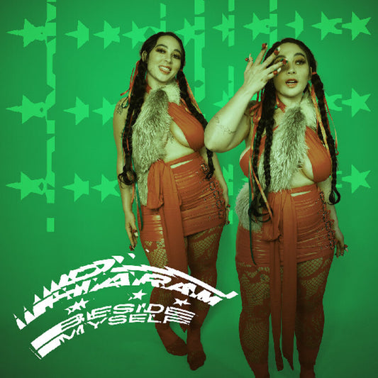 the album cover for DJ Haram - Beside Myself [Colored Vinyl] (Grn) [Download Included]