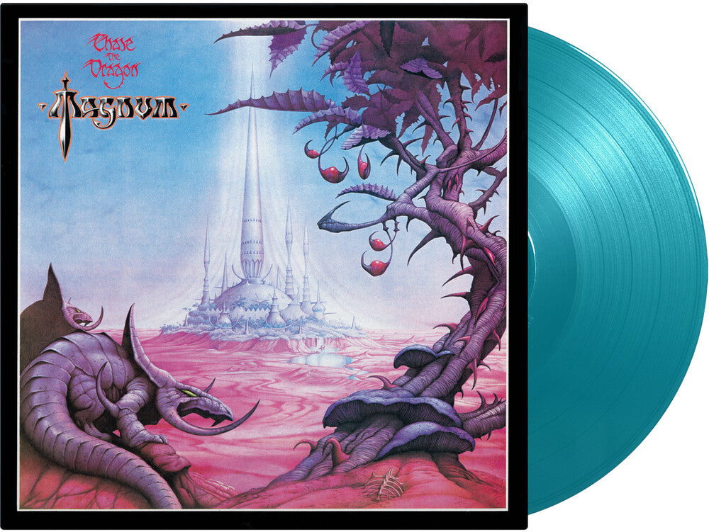 the album cover for Magnum - Chase The Dragon - Limited & Expanded 180-Gram Turquoise Colored Vinyl with Bonus Tracks