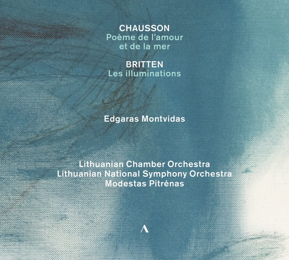 the album cover for Edgaras Montvidas - Chaussonbritten &Saint-Saens