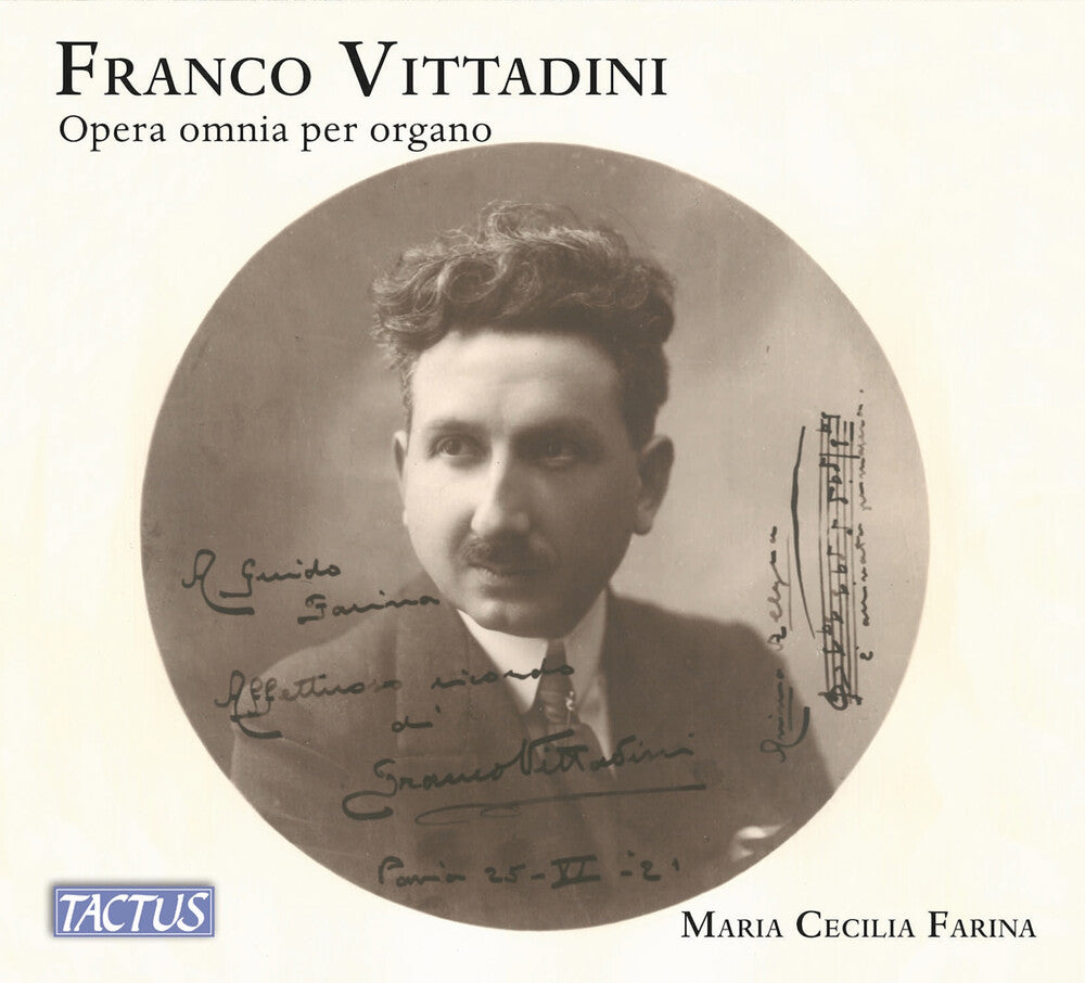 the album cover for Maria Farina  Cecilia - Vittadini: Complete Organ Works