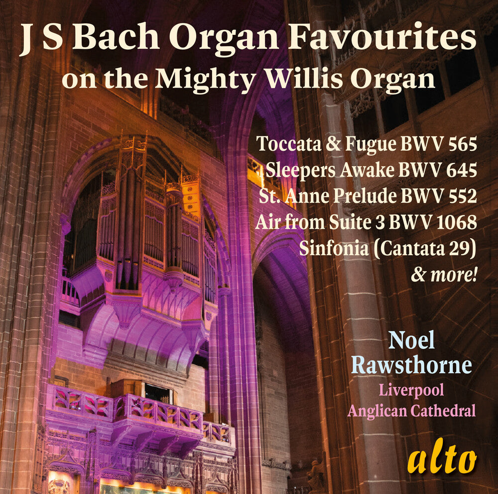 the album cover for Noel Rawsthorne - J.S. Bach: Organ Favourites