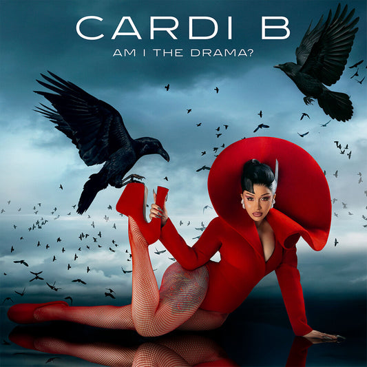 the album cover for Cardi B - AM I THE DRAMA? [Indie Exclusive Baby Blue Vinyl]
