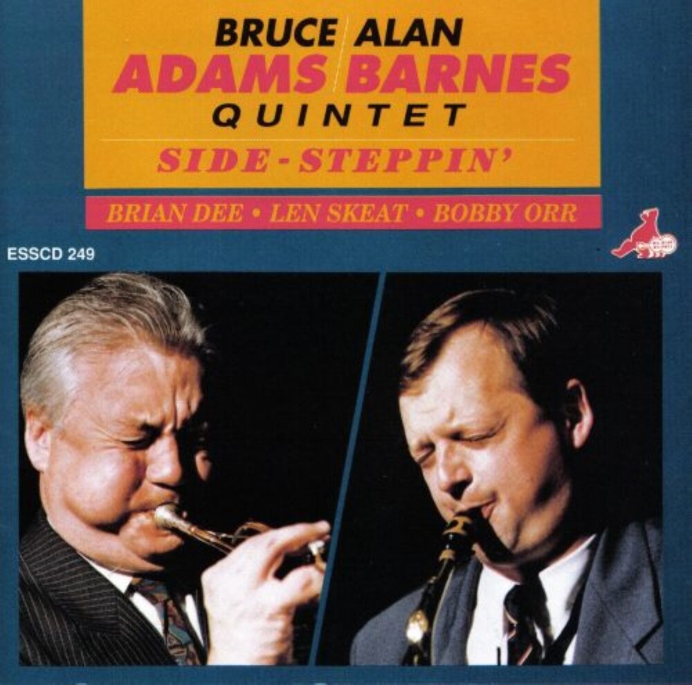 the album cover for Adams, Bruce & the Alan Barnes Quintet - Side-steppin'