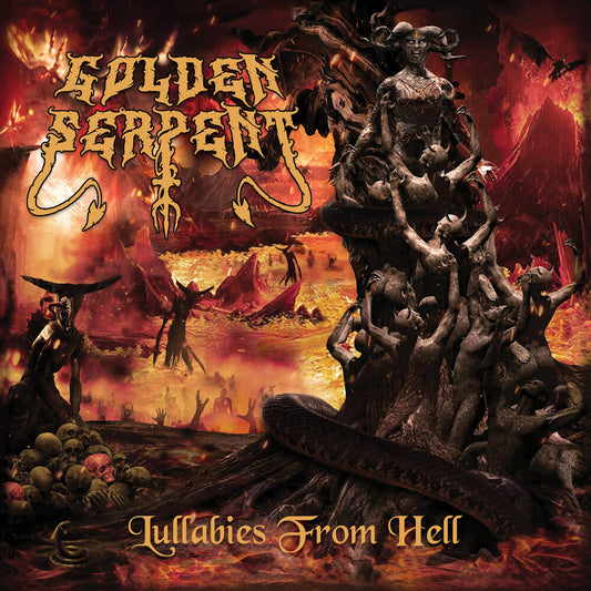 the album cover for Golden Serpent - Lullabies From Hell