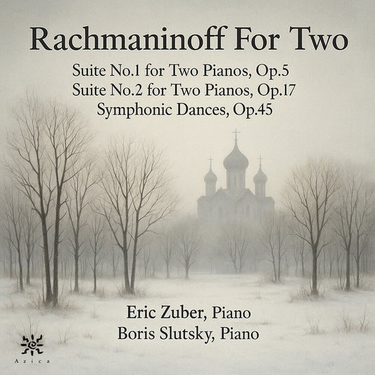 the album cover for Eric Zuber - Rachmaninoff For Two