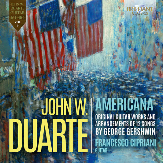 the album cover for Francesco Cipriano - Duarte: Americana Original Guitar Works