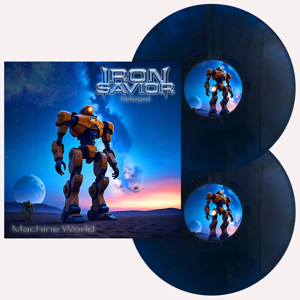 the album cover for Iron Savior -  Reforged - Machine World [2 LP Starbreaker Blue]