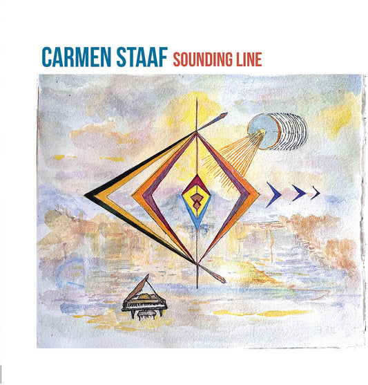 the album cover for Carmen Staff - Sounding Line