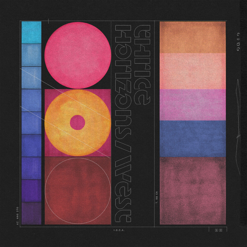 the album cover for Thrice - Horizons / West [Indie Exclusive Opaque Maroon LP]