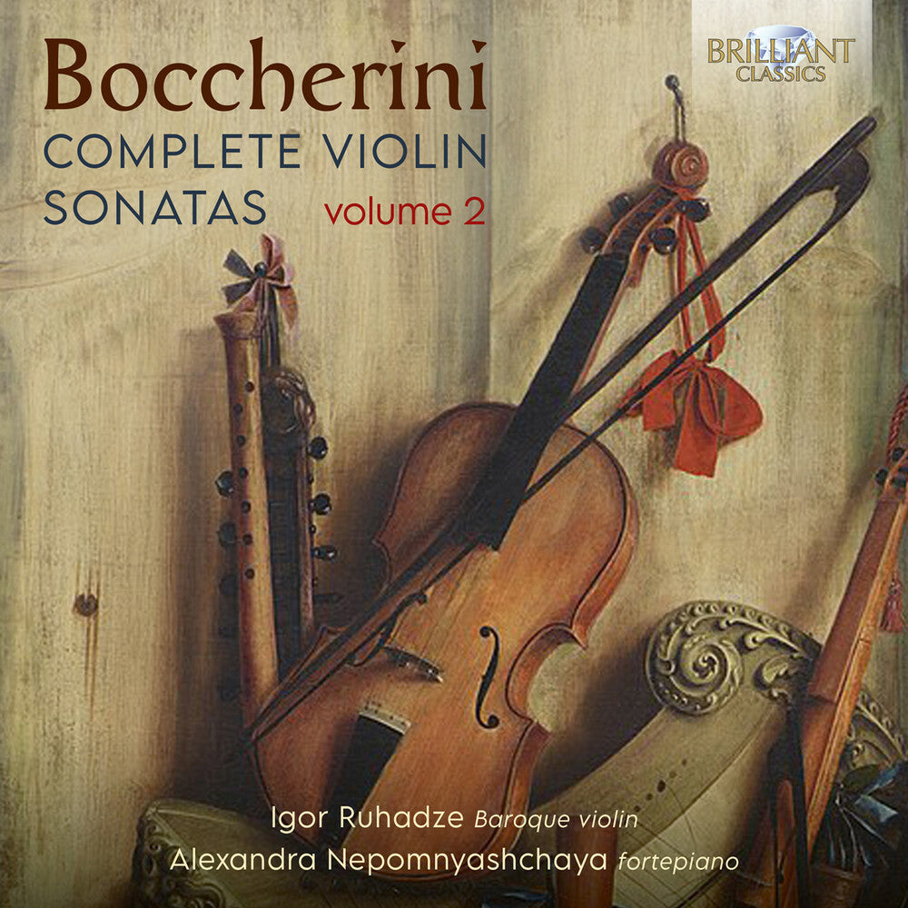 the album cover for Igor Ruhadze - Boccherini: Complete Vn Sons Vol. 2
