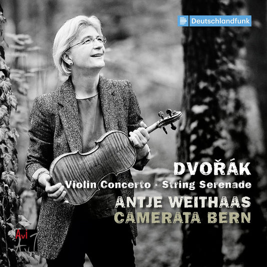 the album cover for Antje Weithaas - Dvorak: Vn Concerto & String Serenade