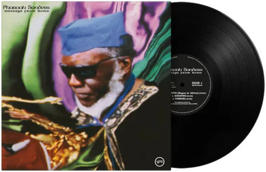 the album cover for Pharoah Sanders - Message From Home (Blk) [180 Gram] (Hol)