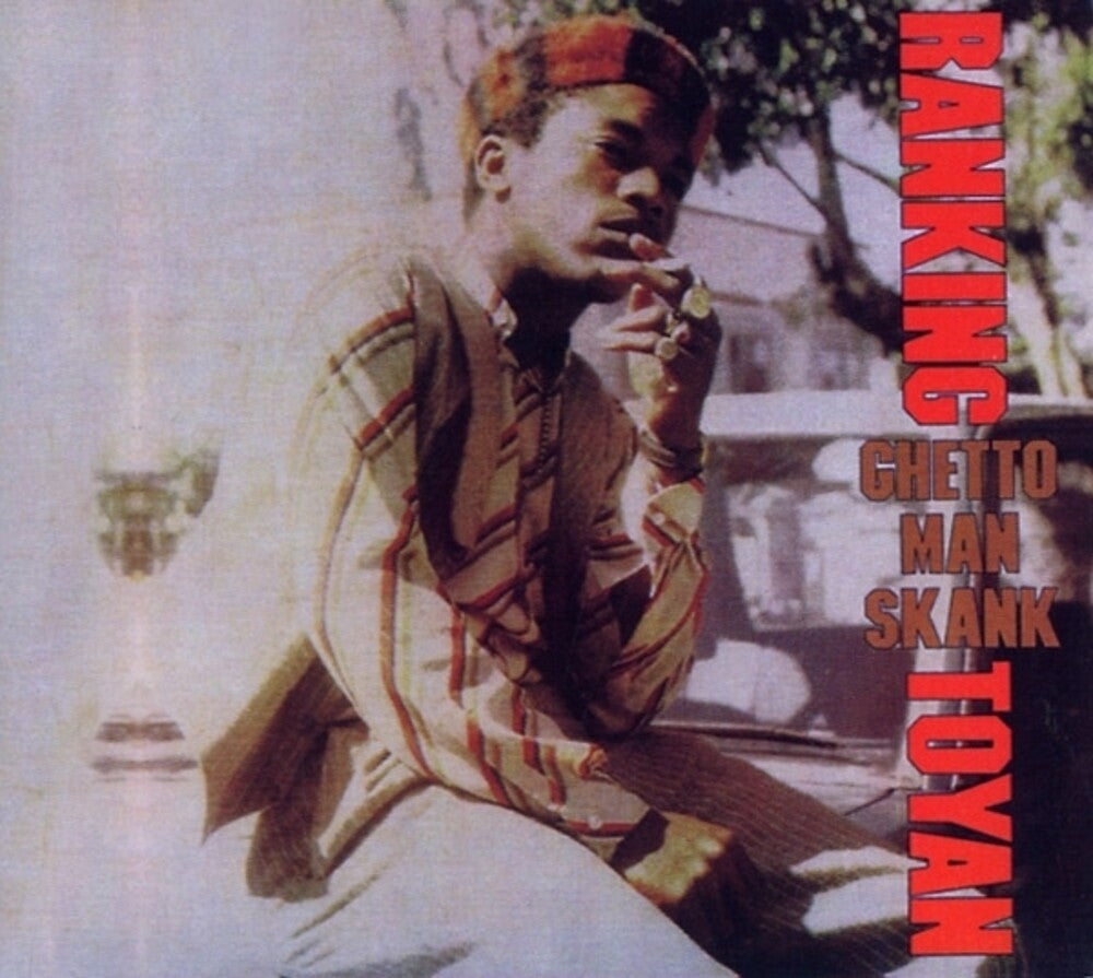 the album cover for Ranking Toyan - Ghetto Man Skank