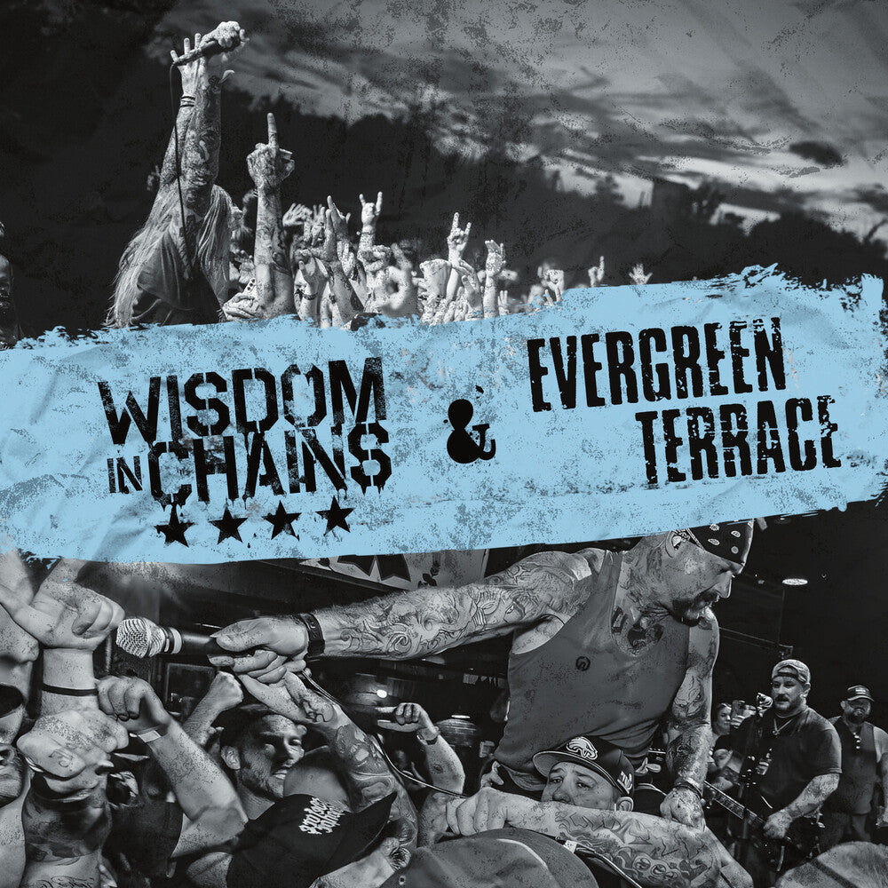 the album cover for Wisdom In Chains / Evergreen Terrace - Split