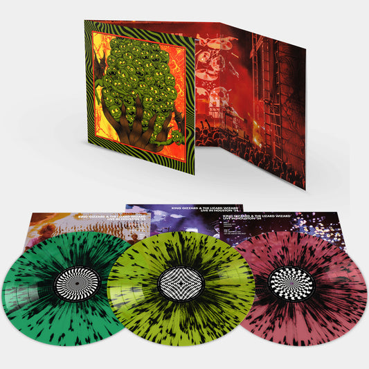 the album cover for King Gizzard & The Lizard Wizard - King Gizzard Live In Houston '24 [Colored Vinyl] (Gate)