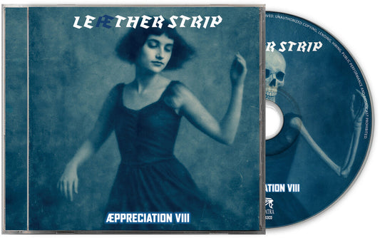 the album cover for Leaether Strip - Aeppreciation VIII
