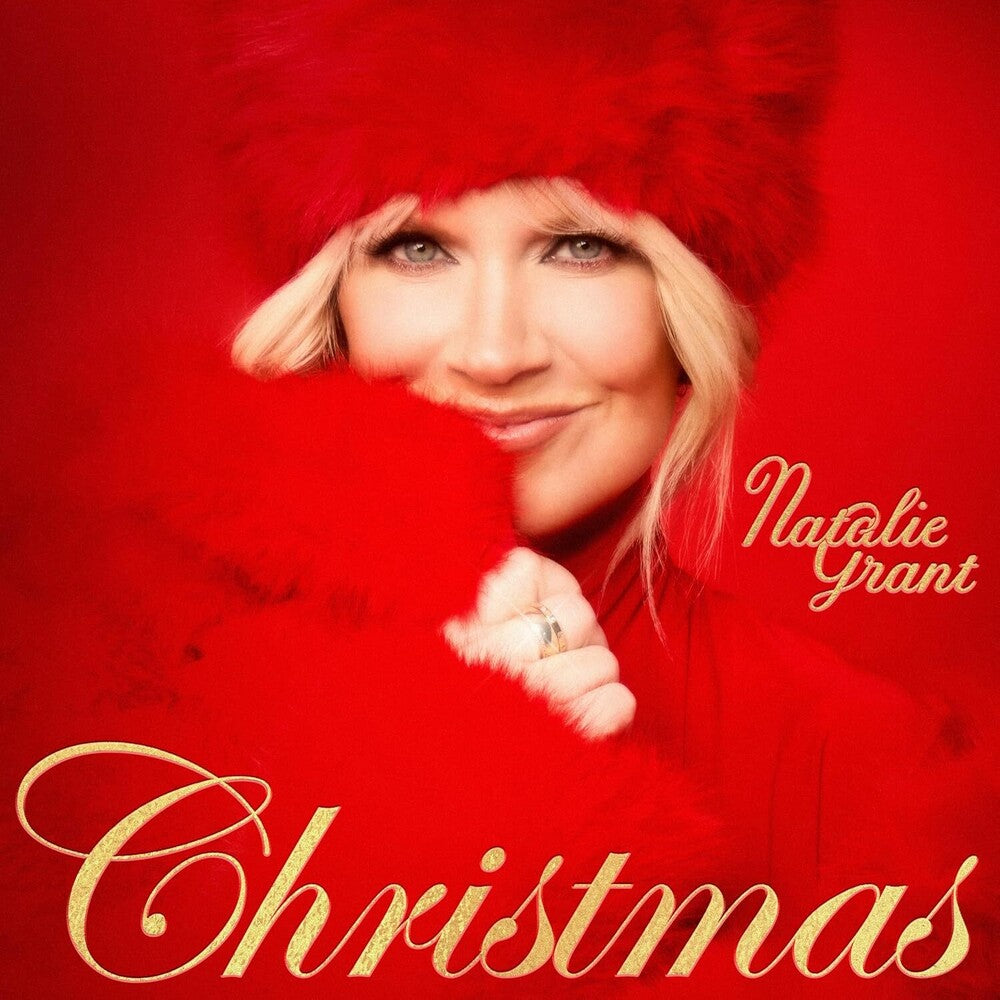 the album cover for Natalie Grant - Christmas [Tan Glitter LP]