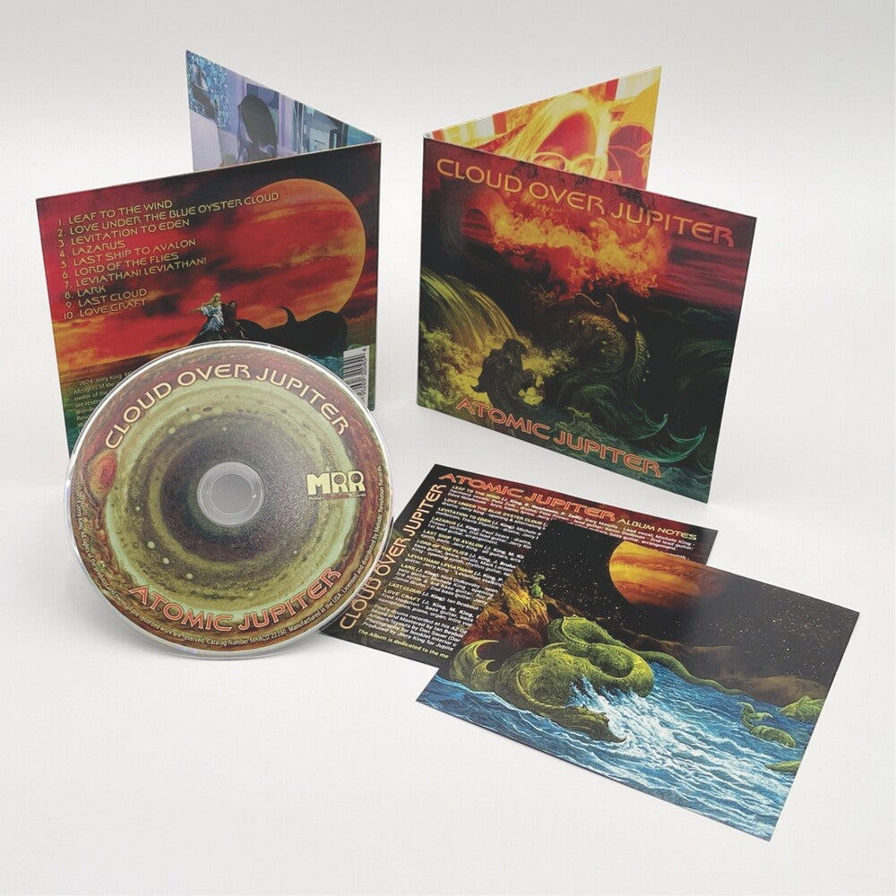 the album cover for Cloud Over Jupiter - Atomic Jupiter
