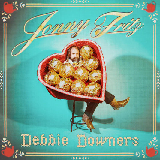 the album cover for Jonny Fritz - Debbie Downers [Indie Exclusive Gold Colored Vinyl]