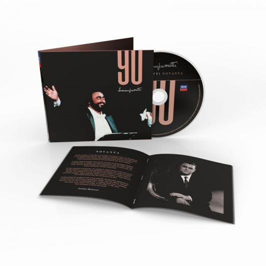 the album cover for Luciano Pavarotti - Novanta