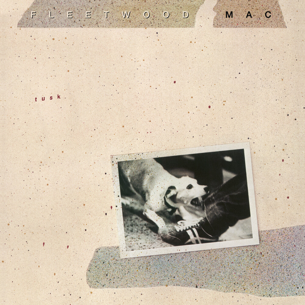 the album cover for Fleetwood Mac - Tusk  - Rocktober 25 Transparent Blue Vinyl