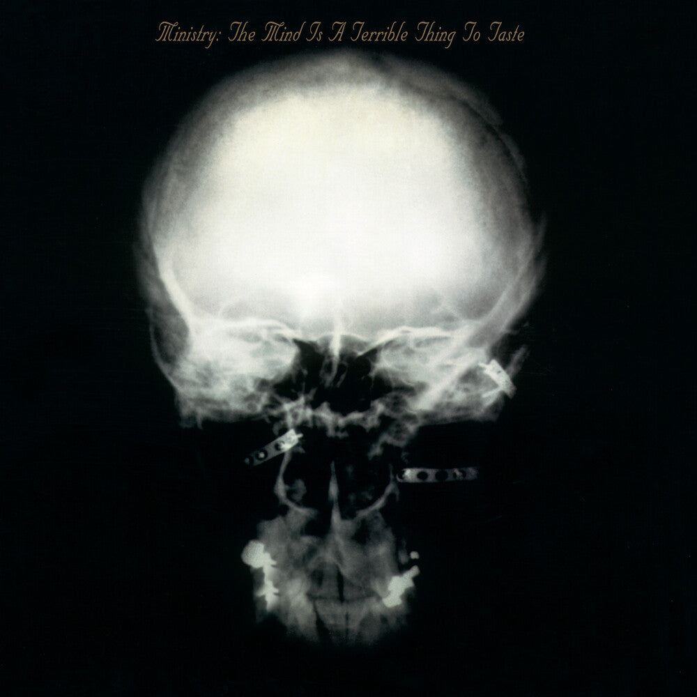 the album cover for Ministry - Mind Is A Terrible Thing To Taste (Rktbr25) [180 Gram]
