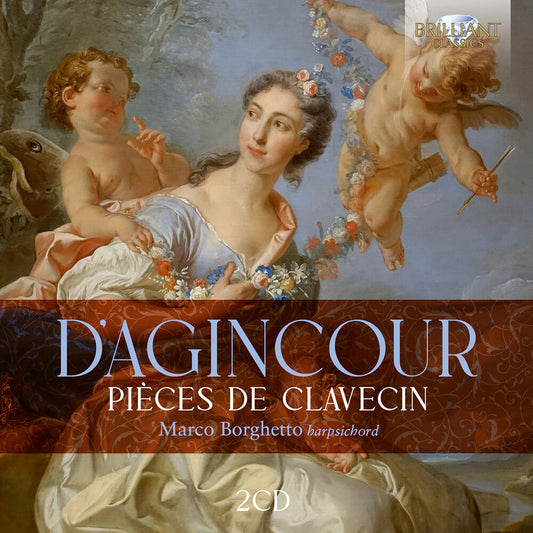 the album cover for Marco Borghetto - D'agincour: Pieces De Clavecin