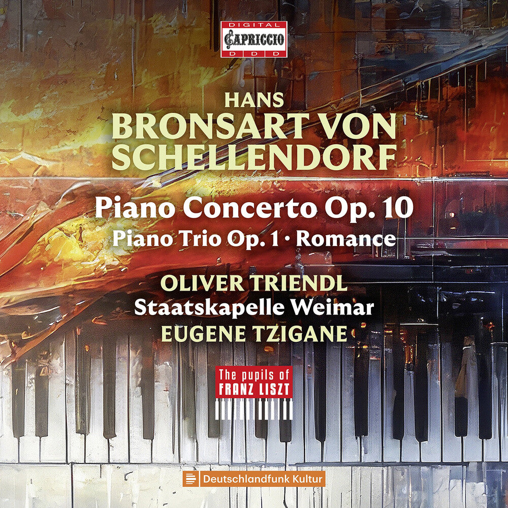 the album cover for Oliver Triendl - Hans Bronsart Von Schellendorf: Pno Con: Pno Trio