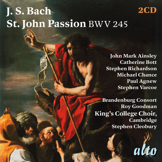 the album cover for John Ainsley  Mark / Bott,Catherine - J.S. Bach: St. John Passion Bwv 245