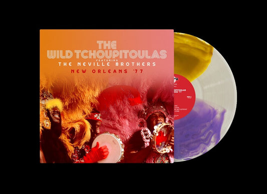 the album cover for Wild Tchoupitoulas / The Neville Brothers - New Orleans 77 [Indie Exclusive Colored Vinyl]