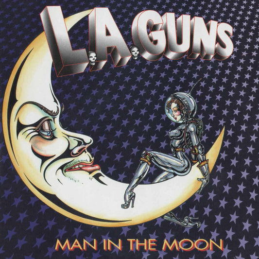 the album cover for La Guns - Man In The Moon [Colored Vinyl] [Limited Edition] (Red) (Aniv)