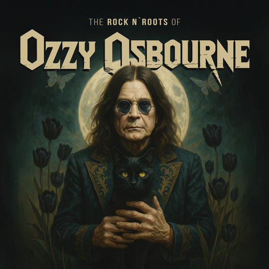 the album cover for Ozzy Osbourne - Rock N' Roots Of