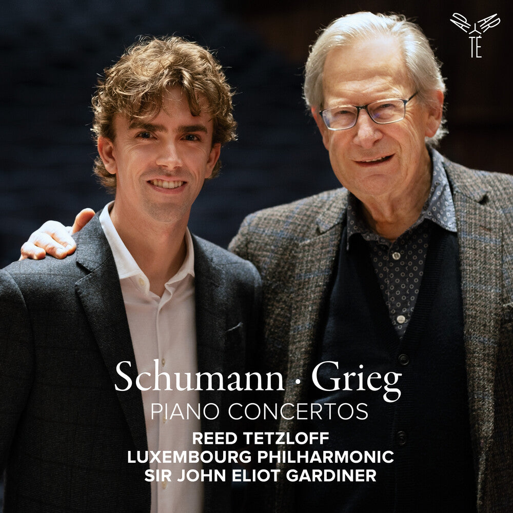 the album cover for Reed Tetzloff  / Philharmonique Du Luxembourg - Schumann & Grieg: Piano Concertos