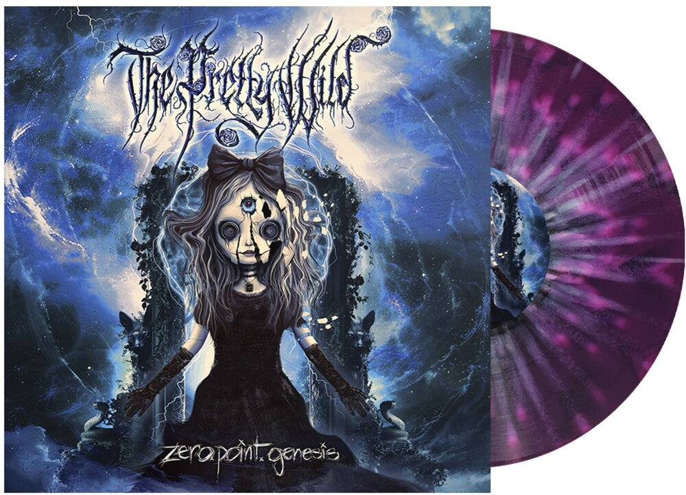 the album cover for The Pretty Wild - Zero Point Genesis [Black Purple White Splatter Vinyl]