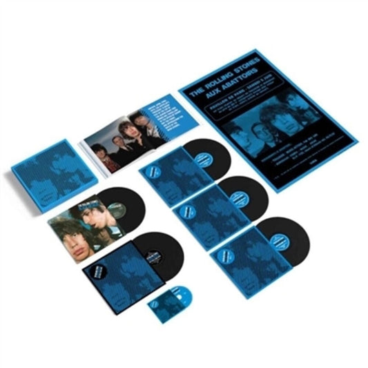 the album cover for The Rolling Stones - Black and Blue -  [Super Deluxe 180g 5 LP/Blu-ray]