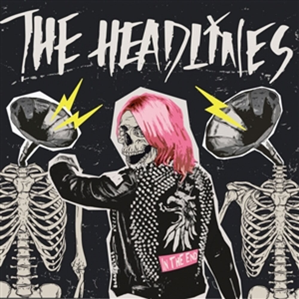the album cover for Headlines - In The End - Pink/White/Black Haze (Blk) [Colored Vinyl]