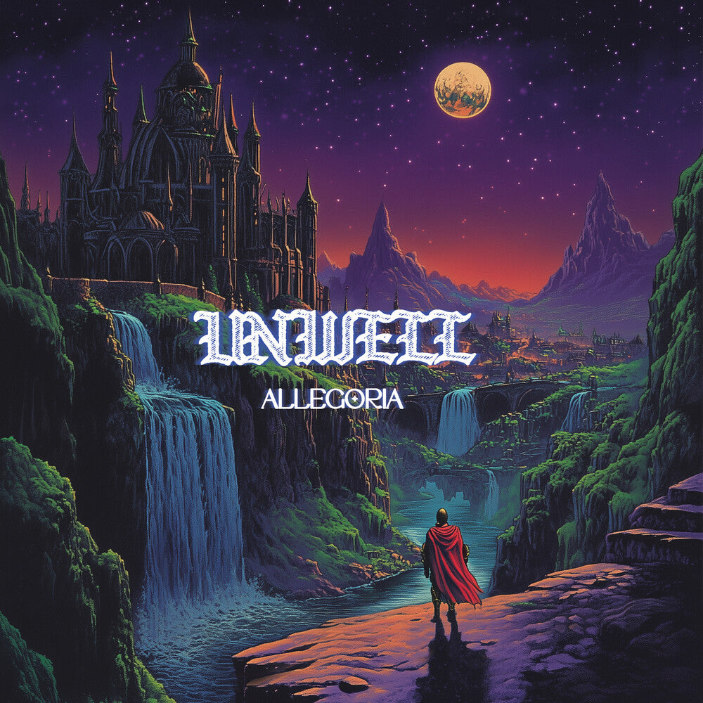 the album cover for UNWELL - ALLEGORIA [Seaside Cove Marble Colored Vinyl]