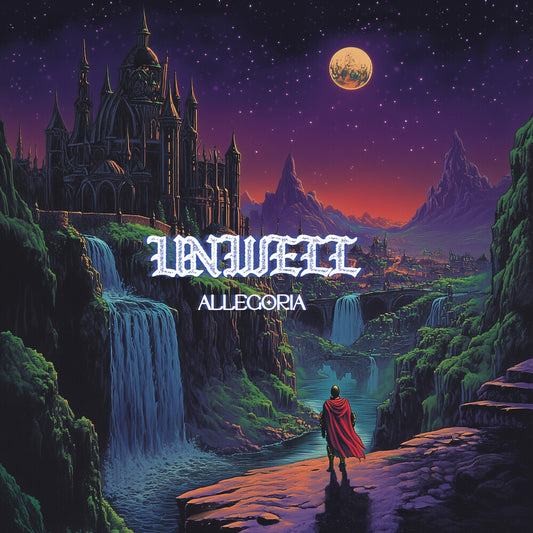 the album cover for UNWELL - ALLEGORIA [Seaside Cove Marble Colored Vinyl]