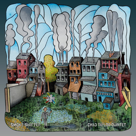 the album cover for Chad Taylor  Quintet - Smoke Shifter