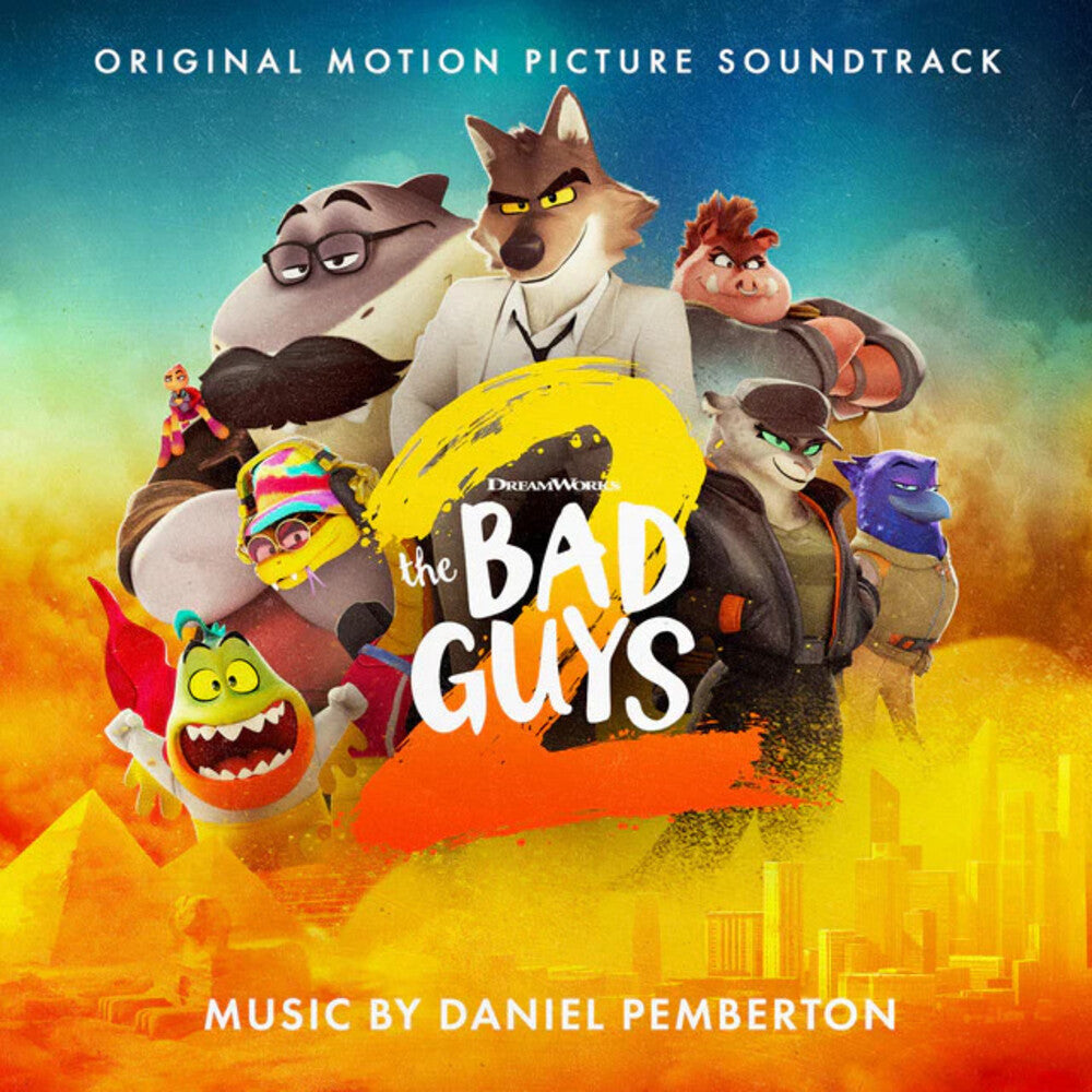 the album cover for Daniel Pemberton - Bad Guys 2 - O.S.T. [Transparent Red]